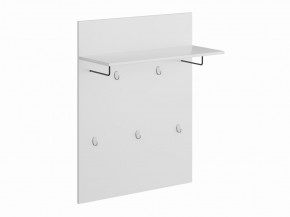 Вешалка СИРИУС настенная с полкой, цвет белый в Новоуральске - novouralsk.ok-mebel.com | фото 2
