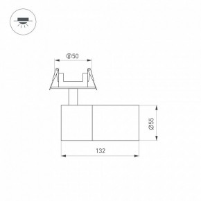 Встраиваемый светильник на штанге Arlight LGD-ARTEMIS-BUILT-FLAP-R55-12W 051796 в Новоуральске - novouralsk.ok-mebel.com | фото 6