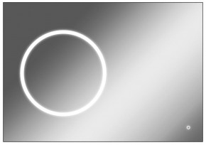 Зеркало Eclipse 100 black с подсветкой Sansa (SE1032Z) в Новоуральске - novouralsk.ok-mebel.com | фото