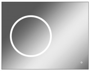 Зеркало Eclipse 90 black с подсветкой Sansa (SE1031Z) в Новоуральске - novouralsk.ok-mebel.com | фото