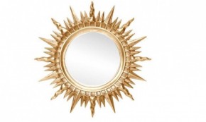 Зеркало круглое золото (1810(1) в Новоуральске - novouralsk.ok-mebel.com | фото 1